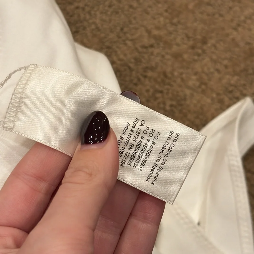 Aritzia White Scoop Neck Ribbed Bodysuit - Picture 5 of 5